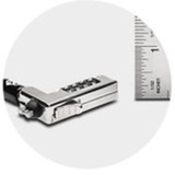 Kensington Câble de sécurité NanoSaver ultrafin à combinaison, Verrou antivol Noir/Argent, 1,8 m, Kensington, Clé, Noir