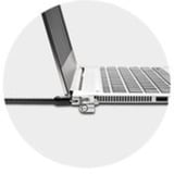 Kensington Câble de sécurité NanoSaver ultrafin à combinaison, Verrou antivol Noir/Argent, 1,8 m, Kensington, Clé, Noir