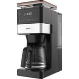 Krups Grind Aroma XL KM8428 avec moulin, Machine à café à filtre Noir/en acier inoxydable