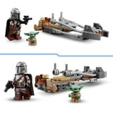 LEGO Star Wars Le Mandalorien et Grogu sur leur Speeder Bike, Jouets de construction 