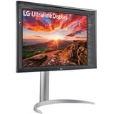 LG UltraFine 27UP850K-W 27" 4K Ultra HD Moniteur Argent/noir, 1x DisplayPort, 2x HDMI, 2x USB-A, 1x Thunderbolt