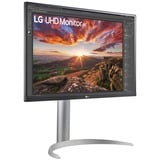 LG UltraFine 27UP850K-W 27" 4K Ultra HD Moniteur Argent/noir, 1x DisplayPort, 2x HDMI, 2x USB-A, 1x Thunderbolt