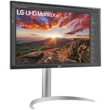 LG UltraFine 27UP850K-W 27" 4K Ultra HD Moniteur Argent/noir, 1x DisplayPort, 2x HDMI, 2x USB-A, 1x Thunderbolt