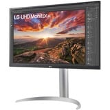 LG UltraFine 27UP850K-W 27" 4K Ultra HD Moniteur Argent/noir, 1x DisplayPort, 2x HDMI, 2x USB-A, 1x Thunderbolt