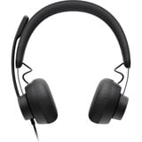 Logitech Zone Wired MS Teams casque on-ear Gris/Noir