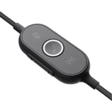 Logitech Zone Wired MS Teams casque on-ear Gris/Noir