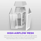 NZXT H6 RGB+ ( 2026 ) Tout Blanc boîtier midi tower Blanc | 2x USB-A | 1x USB-C | RGB | Verre trempé