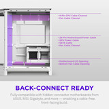 NZXT H6 RGB+ ( 2026 ) Tout Blanc boîtier midi tower Blanc | 2x USB-A | 1x USB-C | RGB | Verre trempé