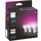 Philips Hue White & Color Ambiance GU10 3-pack, Lampe à LED 2000-6500K, RGB, Dimable