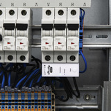 Shelly 3EM-63T Gen3, modèle avec terminal plat, 0%, Appareil de mesure Blanc