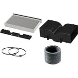 Siemens LZ12CBI14 Accessoire pour hotte Kit de recyclage pour hotte, Ensemble de conversion Kit de recyclage pour hotte, Noir, Gris, Siemens, 500 g, 325 mm, 365 mm
