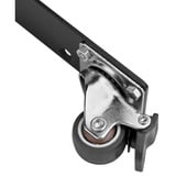 SilverStone Ensemble de 2 roulettes pivotantes à 360° connectées SST-RAC-SRW-002, Boîtier en rack Noir