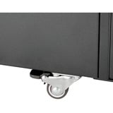 SilverStone Ensemble de 2 roulettes pivotantes à 360° connectées SST-RAC-SRW-002, Boîtier en rack Noir