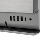 SilverStone SST-CW04TB Crown 04 boîtier HTPC Gris foncé | 4x USB-A | 1x USB-C