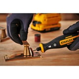 Stanley Mini meuleuse/graveur sans fil, 18 Volts, Outil de multi fonction Noir/Jaune