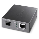 TP-Link Omada TL-FC111B-20 convertisseur de support réseau 100 Mbit/s Monomode Noir, Media Converter 100 Mbit/s, IEEE 802.3, IEEE 802.3i, IEEE 802.3x, 10BASE-T, 100BASE-T, 100BASE-FX, 100 Mbit/s, Complète, Demi