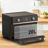Tefal Easy Fry FW605810 friteuse Unique 20 L Autonome Friteuse d’air chaud Noir, Mini four Noir/Argent, Friteuse d’air chaud, 20 L, 1,5 kg, 6 personne(s), Unique, Noir