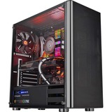 Thermaltake V200 TG Midi Tower Noir, Moyenne tour Noir, Midi Tower, PC, Noir, ATX, micro ATX, Mini-ATX, Verre, SPCC, Jouer