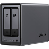 UGREEN DXP2800 + 2x 6 TB Seagate IronWolf HDD Pack, NAS 