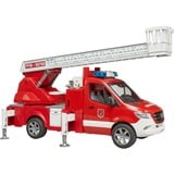 bruder Camion de pompiers MB Sprinter avec lumière et son, Modèle réduit de voiture Rouge/Blanc