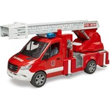 bruder Camion de pompiers MB Sprinter avec lumière et son, Modèle réduit de voiture Rouge/Blanc