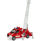 bruder Camion de pompiers MB Sprinter avec lumière et son, Modèle réduit de voiture Rouge/Blanc