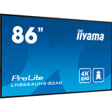 iiyama LH8664UHS-B2AG, Affichage public Noir (Mat)