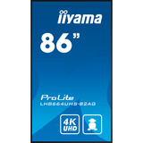 iiyama LH8664UHS-B2AG, Affichage public Noir (Mat)