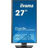 iiyama ProLite XUB2797UHSNP-B1 écran plat de PC 68,6 cm (27") 3840 x 2160 pixels 4K Ultra HD LED Noir Moniteur Noir (Mat), 1x DisplayPort, 1x HDMI, 2x USB-C, 3x USB-A, 1x RJ-45, 68,6 cm (27"), 3840 x 2160 pixels, 4K Ultra HD, LED, 4 ms, Noir