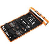 BLACK+DECKER Set de mécanicien avec sac à roulettes, 76 pièces, Set d'outils Noir/Orange