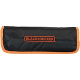 BLACK+DECKER Set de mécanicien avec sac à roulettes, 76 pièces, Set d'outils Noir/Orange
