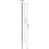 Bosch Expert Foret SDS Max-8X, Perceuse Marteau perforateur, Hammer drill bit, 2,5 cm, 920 mm, Béton, pierre, 80 cm