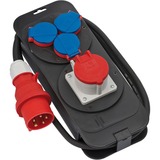 Brennenstuhl 1151600010 unité de distribution d'énergie 4 sortie(s) CA Noir, Bleu, Rouge, Distributeur Noir, Basique, Plastique, Noir, Bleu, Rouge, 4 sortie(s) CA, 2 m, 400 V