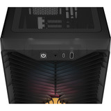 Corsair 3200D RS ARGB Smoke boîtier midi tower Gris foncé | 1x USB-A | 1x USB-C | RGB | Verre Trempé