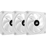 Corsair iCUE LINK QX120 RGB 120mm PWM Fans Starter Kit - Wit, Ventilateur de boîtier Blanc, Connecteur de ventilateur PWM à 4 broches