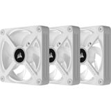 Corsair iCUE LINK QX120 RGB 120mm PWM Fans Starter Kit - Wit, Ventilateur de boîtier Blanc, Connecteur de ventilateur PWM à 4 broches