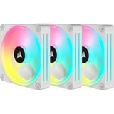 Corsair iCUE LINK QX120 RGB 120mm PWM Fans Starter Kit - Wit, Ventilateur de boîtier Blanc, Connecteur de ventilateur PWM à 4 broches