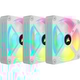 Corsair iCUE LINK QX120 RGB 120mm PWM Fans Starter Kit - Wit, Ventilateur de boîtier Blanc, Connecteur de ventilateur PWM à 4 broches