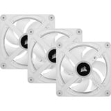 Corsair iCUE LINK QX120 RGB 120mm PWM Fans Starter Kit - Wit, Ventilateur de boîtier Blanc, Connecteur de ventilateur PWM à 4 broches