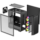DeepCool CG560, Moyenne tour Noir, 2x USB-A 3.2 (5 Gbit/s), Audio, Window-kit