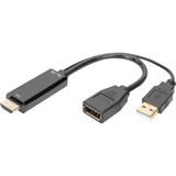 Digitus AK-330101-002-S, Adaptateur Noir