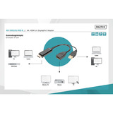 Digitus AK-330101-002-S, Adaptateur Noir