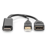 Digitus Adaptateur 4K HDMI vers DisplayPort Noir