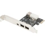 Digitus Carte PCI Express Firewire 1394a (3+1 ports), Carte d'interface 