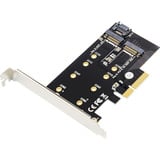 Digitus M.2 NGFF / NVMe SSD PCI Express 3.0 (x4), Carte d'interface 