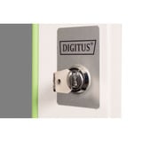 Digitus Porte avant en verre pour armoire murale 19" 16U série Unique, Panneau avant Gris