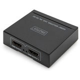 Digitus Répartiteur HDMI 4K, 1x2, Repartiteur HDMI Noir
