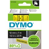 Dymo D1 - Standard Étiquettes - Noir sur jaune - 12mm x 7m, Ruban Noir sur jaune, Polyester, Belgique, -18 - 90 °C, DYMO, LabelManager, LabelWriter 450 DUO
