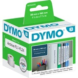 Dymo LW - Étiquettes pour classeurs petit format - 38 x 190 mm - S0722470 Blanc, Blanc, Imprimante d'étiquette adhésive, Papier, Permanent, Rectangle, LabelWriter