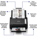 Epson Workforce ES-550W, Scanner à feuilles Noir